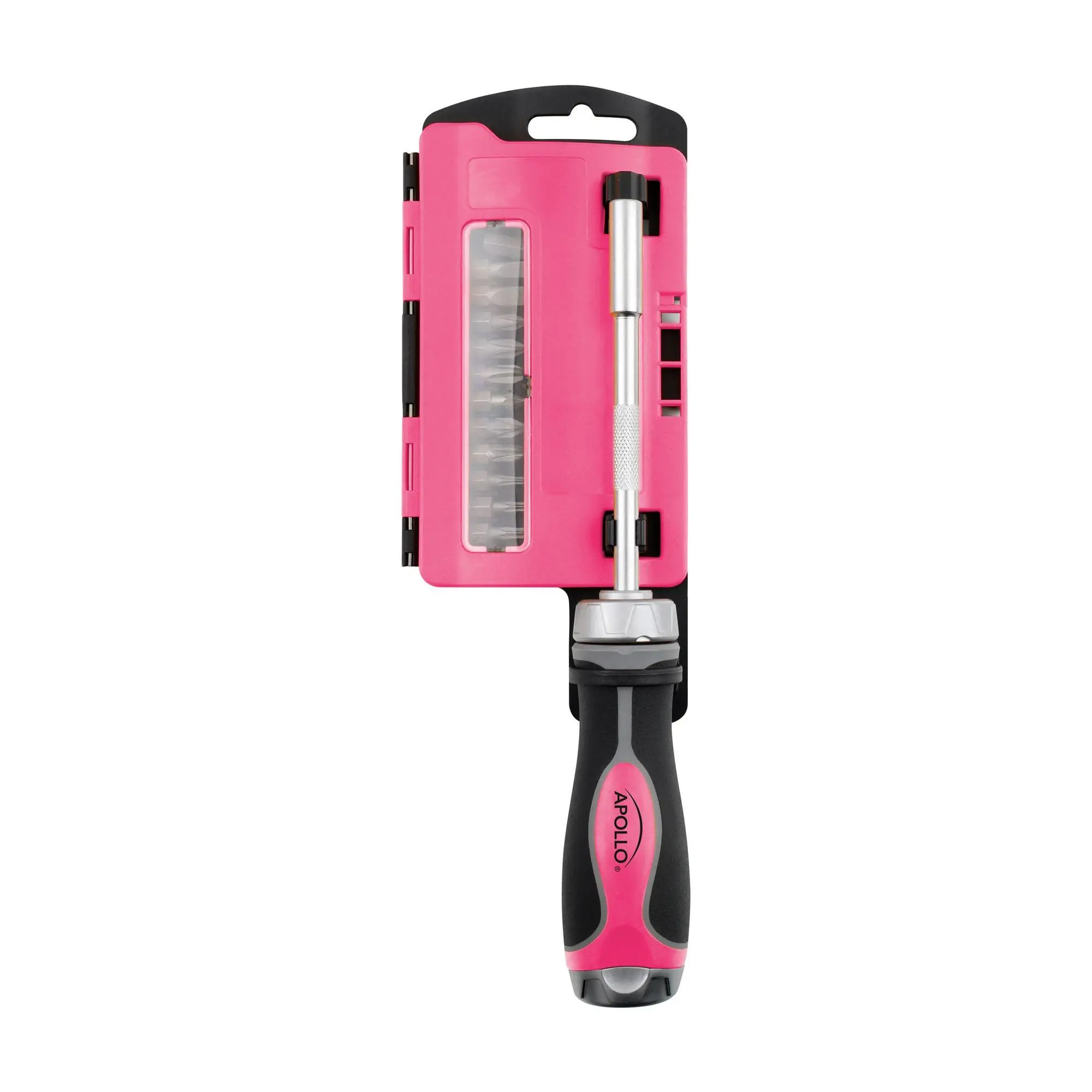 Apollo Tools 13-in-1 Ratcheting Screwdriver and Bit Set