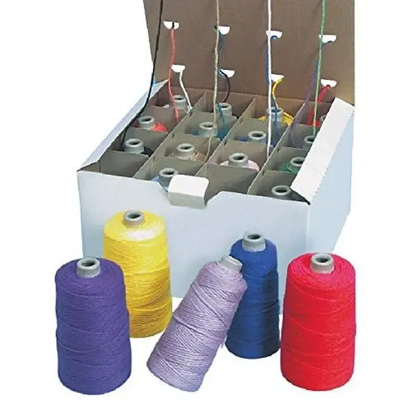 Pepperell Braiding 454661 Sax Acrylic 4-Ply Double-Weight Yarn Cone Set, Assorted Colors, 8 Ounces, Set of 9