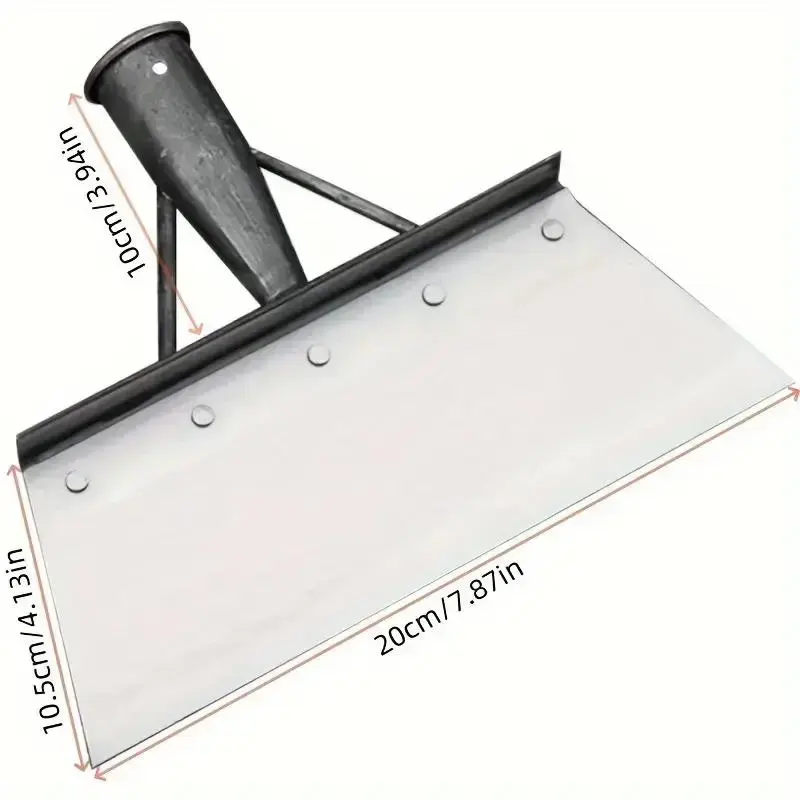 Multifunctional Cleaning Shovel(handle not included), Stainless Steel Universal Outdoor Garden Cleaning Shovel, Heavy Duty Flat Shovel, Weeding, Planting, Landscaping Snow