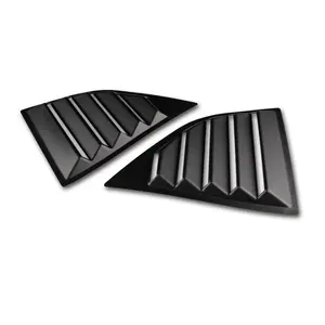 Stay Tuned Performance Side Window Louvers Compatible with 2008 - 2023 Dodge Challenger Racing Style Window Air Vent Louver Scoop Shades Cover 2Count ABS