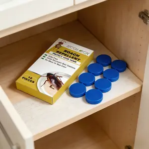 ECOLOCK Roach Killer GEL Bait for Effective Cockroach Control Non-Toxic Safety Pet-Friendly Indoor Use Long-Lasting 90-Day Protection Child-Resistant Lockable Stations