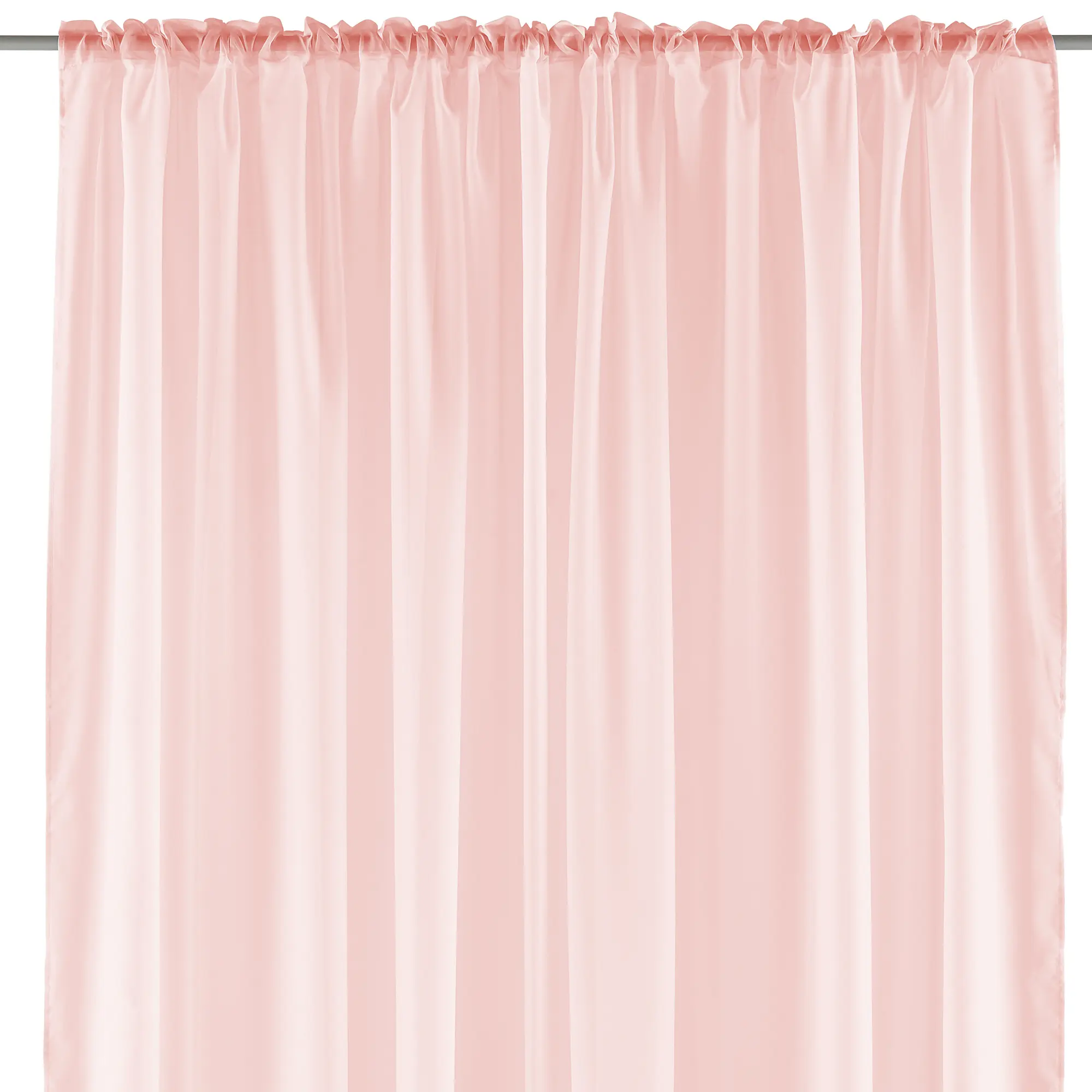 10ft x 10ft Fire Retardant Sheer Organza Premium Curtain Panel Backdrops With Rod Pockets