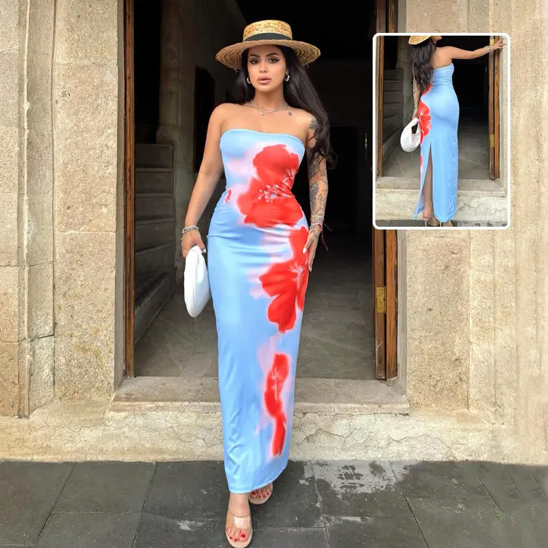 Sundress  Sleeveless Gowns Polyester Formal Lady Maxi