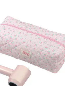 1PC Pink Bowknot Hair Dryer Storage Bags Hair Curler Storage Bags For Portable Multifunctional Cosmetic Bag Travel Toiletry Bag Handbag Dustproof Large Capacity Electric Curling Wand Straight Plate Clip Protective Cover Storage Bags Back-to-school season
