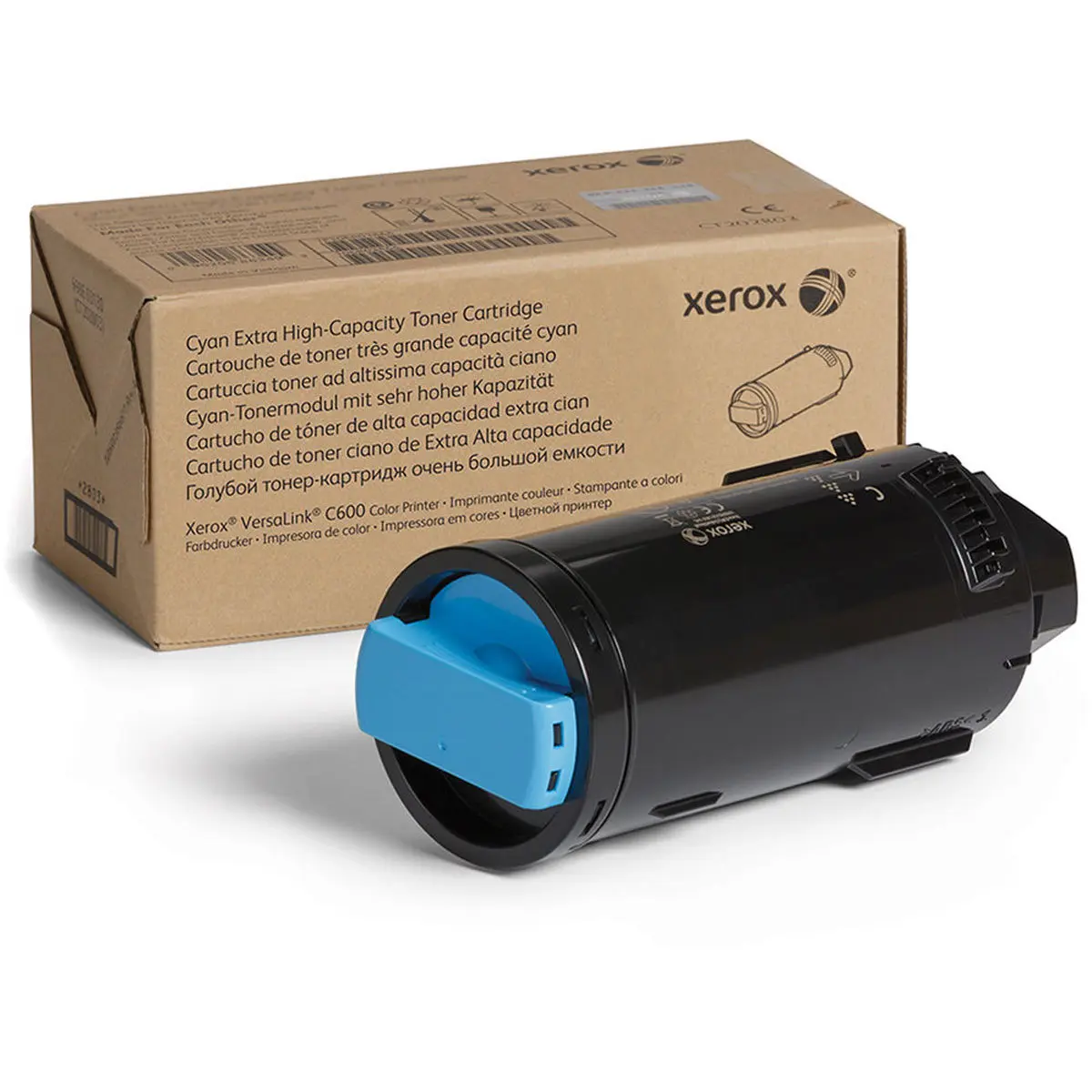 Xerox Cyan Extra High Capacity Laser Toner Cartridge for VersaLink C600 Printer, 16800 Pages Yield