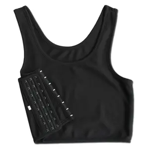 Women Breast Binder Transboy LesbianCorset Trans Vest Summer Side Buckle ShortTank Top Underwear Shaper Bustier ChestBinder
