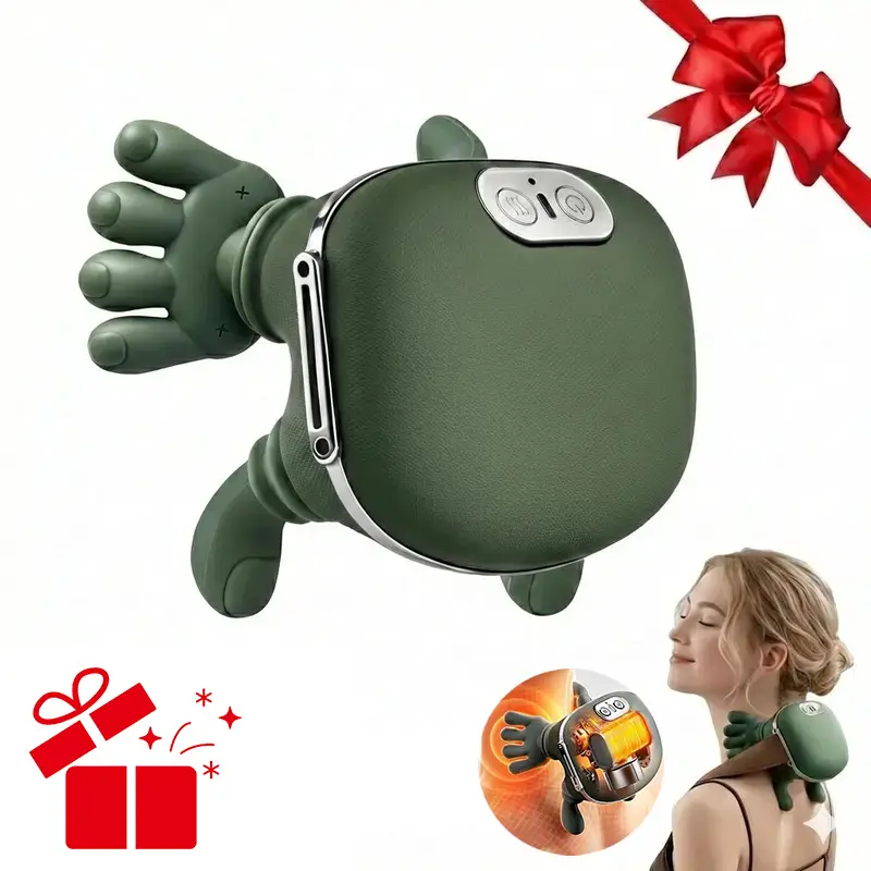 Black Friday Deal! Unisex Shiatsu Neck Massager with Heat Function - 2026 Upgraded Compact Therapy Device for Muscle Relief, Deep Tissue Shoulder & Back Massage, Lightweight, Ideal for Post-Exercise Relaxation, Valentine Gift