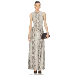 Ronny Kobo Uzina Dress in Snake Print Natural Multi