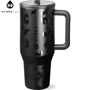 HydroJug 32oz/40oz Insulated Travel Mug with FlowState Straw Lid – Perfect for Road Trips & Everyday Use