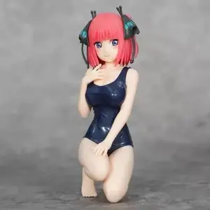 About 12cm Nino & Miku Nakano Anime Figure, Base Decor Collectible Model Doll, Otaku Surprise Gift