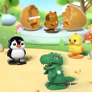 Wind-Up Bouncing Smart Egg  Walking Hatching Animal Toy, 4 Styles to Choose, Creative Surprise Gift for Kids