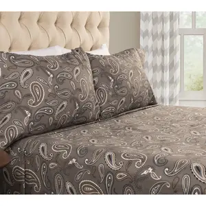 Superior Cotton Flannel  Paisley Sheet Set, California King