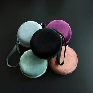 3pcs Slot Velvet Essential Oil Organizer Bag for Small Bottles Portable Travel Holder with Lanyard for Essential Oils Nail Polish and Perfume Bottle Storage