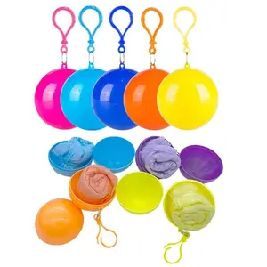 Disposable Raincoat, 6pcs Random Color Disposable Raincoat, Portable Lightweight rainproof Raincoat, Quick-Dry Waterproof Raincoat for Outdoor Camping Hiking