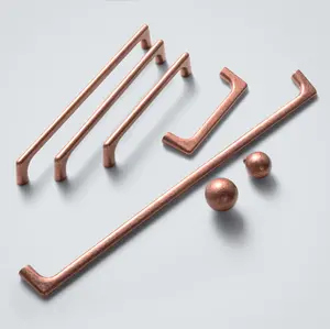 Goo-Ki 6 Pack Antique Copper Zinc Alloy Cabinet Pulls for Drawer