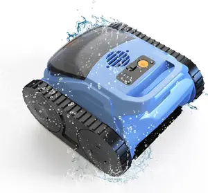 Cordless Robotic Pool Cleaner for Inground Pools, Automatic Pool Vacuum with Wall Climbing and Waterline Scrubbing, 180 Min Runtime for 2100 Sq.Ft Pools