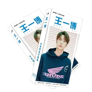 2025 New 340 Pcs/Set Chen Qing Ling Paper Postcard Wang Yibo Figure Greeting Card Message Card Fans Gift Card