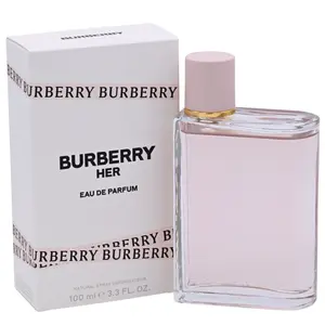 BURBERRY Her Eau de Parfum (EDP) for Women - Floral Sweet Fruit-Scented Elegant Blackcurrant Fragrance, Strawberry Top Notes, Cashmere Vanilla & Musk, Gourmand Vibe, 3.3 fl oz (3.4 oz Equivalent), New Box, Women's Fragrance, Fragrances