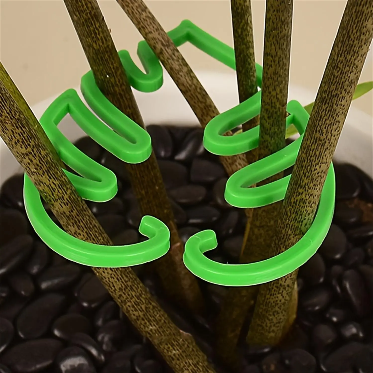 Turtle Shaped Bamboo Plant Stand, Climbing Planting Stand, 2 Counts Green Plant Gardening Tools, Keep Plants Growing Vertically, Suitable for Indoor and Outdoor Use, Garden Supplies