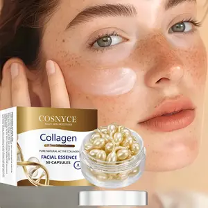 50pcs Collagen Capsules, Rich in Collagen, Unisex Skin Care, Drying Skin Tightening Brightening Hydrating Moisturizing Essence