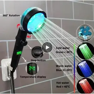LED Light-Emitting Handheld Shower Head