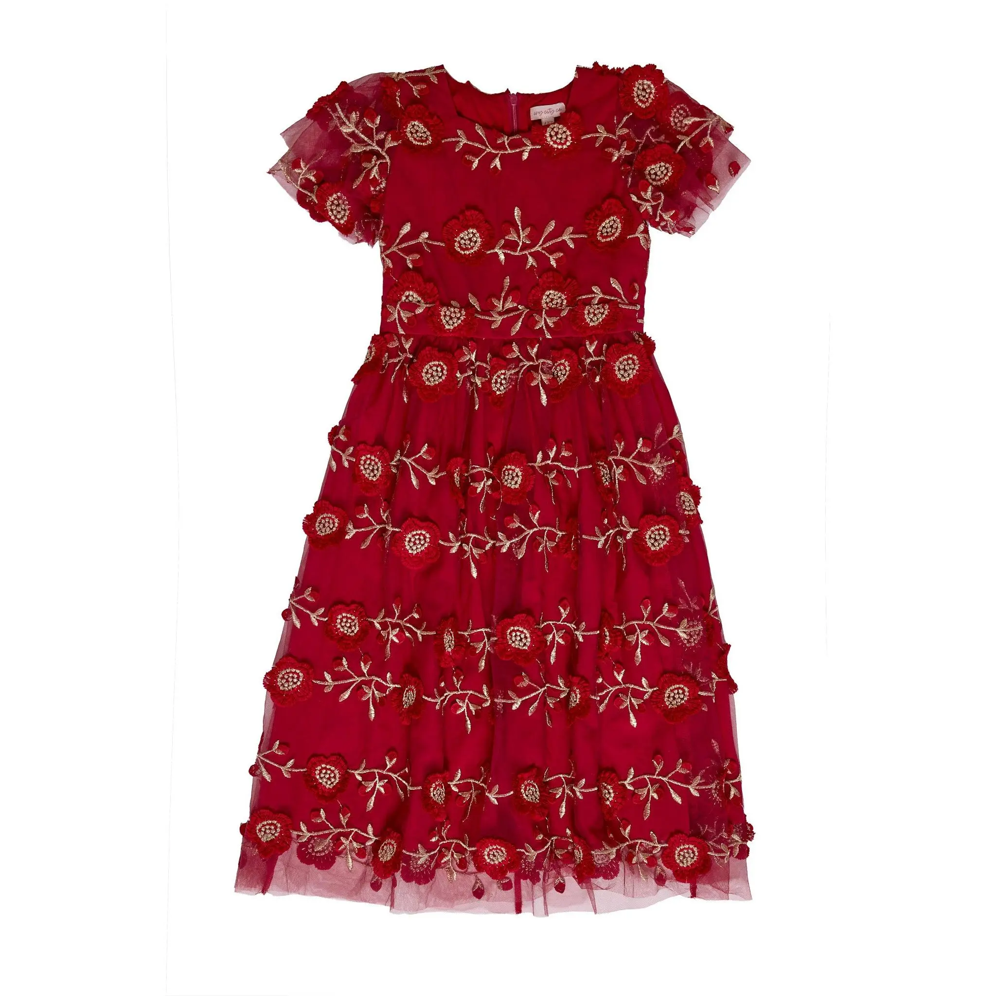Mini Athena Dress in Red