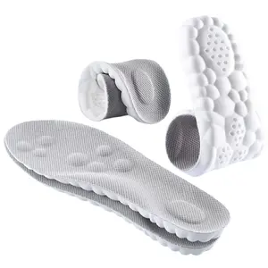 4D Cloud Technology Super Soft Comfort Insoles - U-Shape Memory Foam, Cloud Feeling, Sports Memory Foam (Gray)