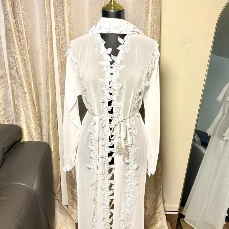 Elegant Chiffon Embroidered Abaya