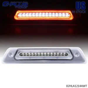 Fit For 2009-2014 Ford F150 Rear Roof LED Third Brake Light Chrome Cargo Lamp Bar Third Brake Light G-PLUS