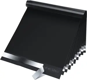 Poly Mailers 10x13 Inch 50 Pcs, Waterproof Shipping Bags for Clothing, Strong Adhesive Shipping Envelopes for Small Business Suppliers, Self Seal Mailers Poly Bags Mailing Envelopes Black