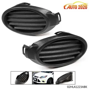 Front Bumper Fog Lamp Cover Fog Light Bezel Pair For Ford Focus 2012 2013 2014