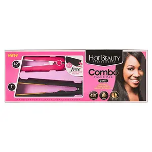 Hot Beauty Mini Ceramic Flat Iron Combo Hot Beauty Mini Ceramic Flat Iron Combo