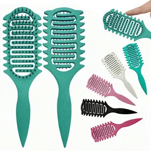 New Upgrade Curl Defining Brush, Curly Hair Brush With Bristle And Special Design, Curl Define Styling Brush Especially For Curly Hair, Shaping And Defining Curls For Women Men To Reduce Pulling And Curl Separation, Curling Brush