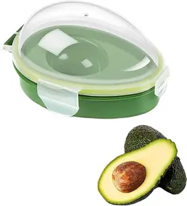Avocado Saver Holder, Reusable Avocado Storage Food Crisper Storage Box Fruit Fresh Container to Keep Your Fruit Fresh for Days(COLOR:Green)
