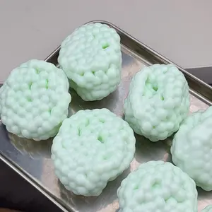 1PC double-layer handmade ice-skin ball, magical texture sand rolling ball toy, air-repellable handmade ball, a very nice toy suitable as an ideal gift for children and adults, fidget toy, a great gift for sharing Grape Crystal Mochi Set butter squishy