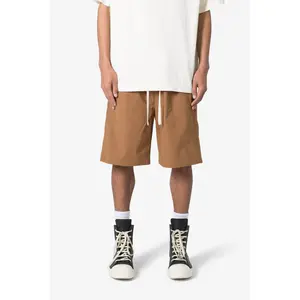 mnml Side Snap Nylon Shorts - Brown