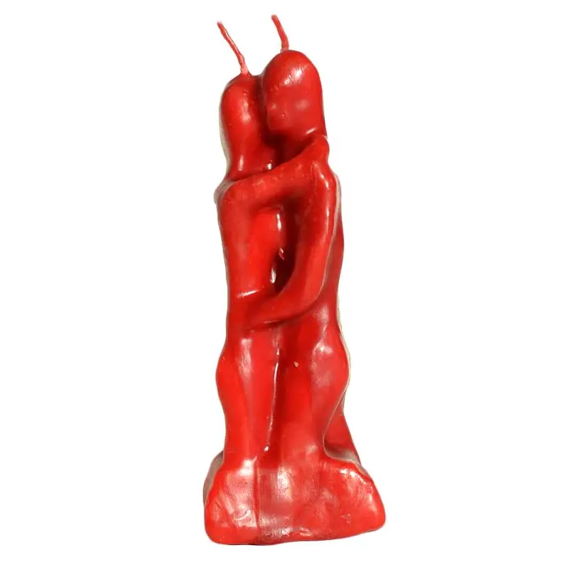 5 1/2" Red Lovers Figure Candle — Ritual Candle for Love &amp; Union Spells