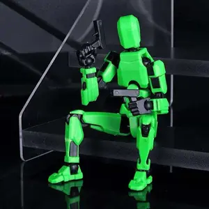 3D Printed Robot Model, Fully Assembled, Multiple Joints, Activity Joint Design, Action Figure, Perfect Desktop Decoration Gift, Easter & Halloween Gifts