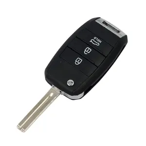 Kia Sorento/karen Three-Button Keyless Entry Remote Key Shell, Foldable Abs Material, Replacement for Damaged Keys (pg172a)