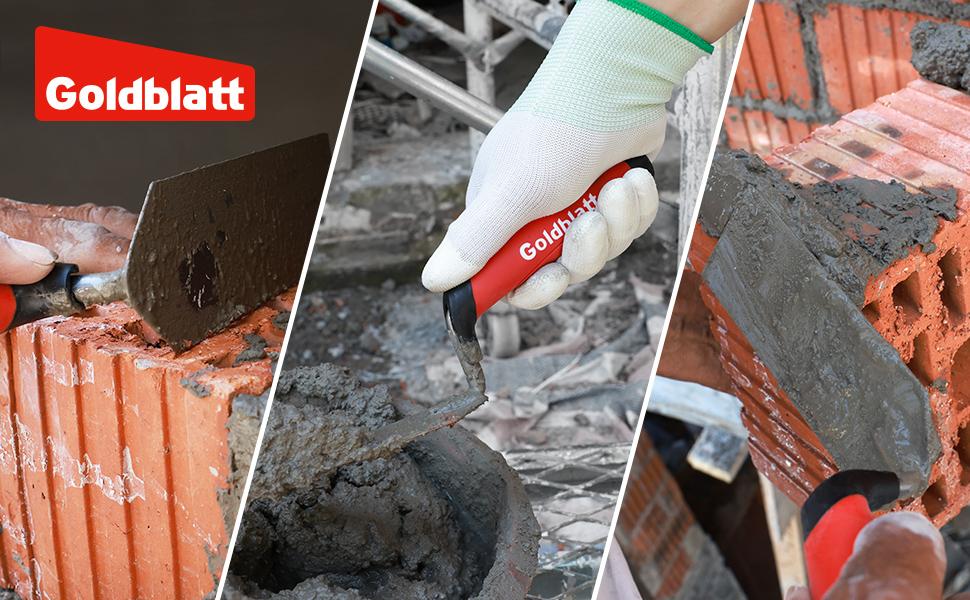 #backtoschool Goldblatt Industries Margin Trowel set, 6"X2" & 5"X2", Professional Masonry Flooring Tool for Concrete, Cement, Tile