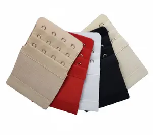 4 Hooks Narrow Bra Extenders Half Inch Spacing With Elastic Set of 5