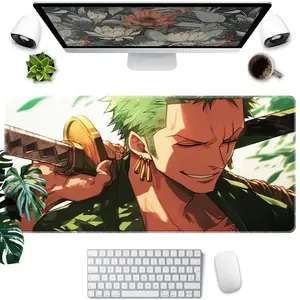 One Piece Anime Mouse Pad, Anime Mousepad, Gaming Mouse Pads, Rubber Base Polyester Fiber Desk Mat, Ideal for Gaming and Office, Laptop & RV Choice, Durable Easy Clean Anti-Scratch