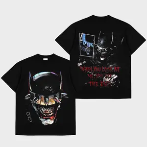 Dark Knight Horror Premium Cotton T-Shirt, Shirt, Character Comics Fans Shirt, Dark Superhero T-Shirt, Comic Book Fans T-Shirt, Superhero Graphic Tee