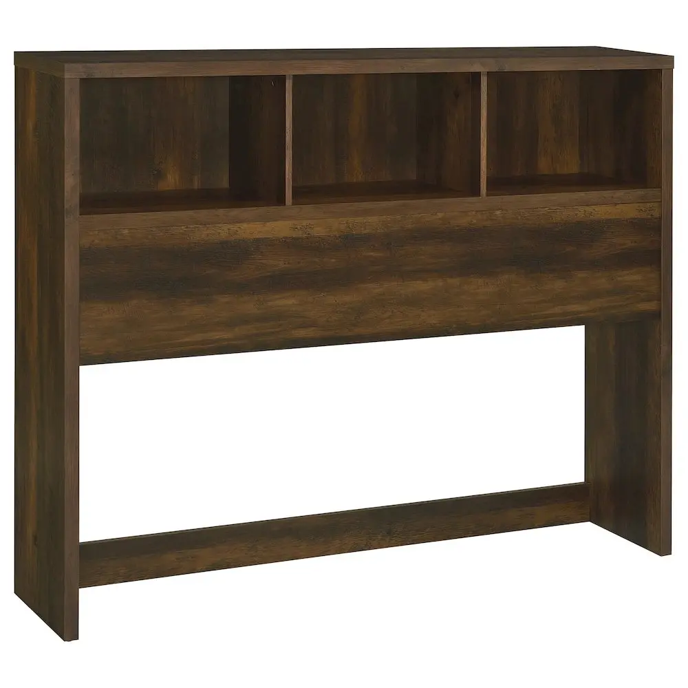 Westpark 49-in Queen Engineered Wood Bookcase Headboard - Dark Pine, Rustic Look, Durable, Space-Saving Storage, Matches Any Decor