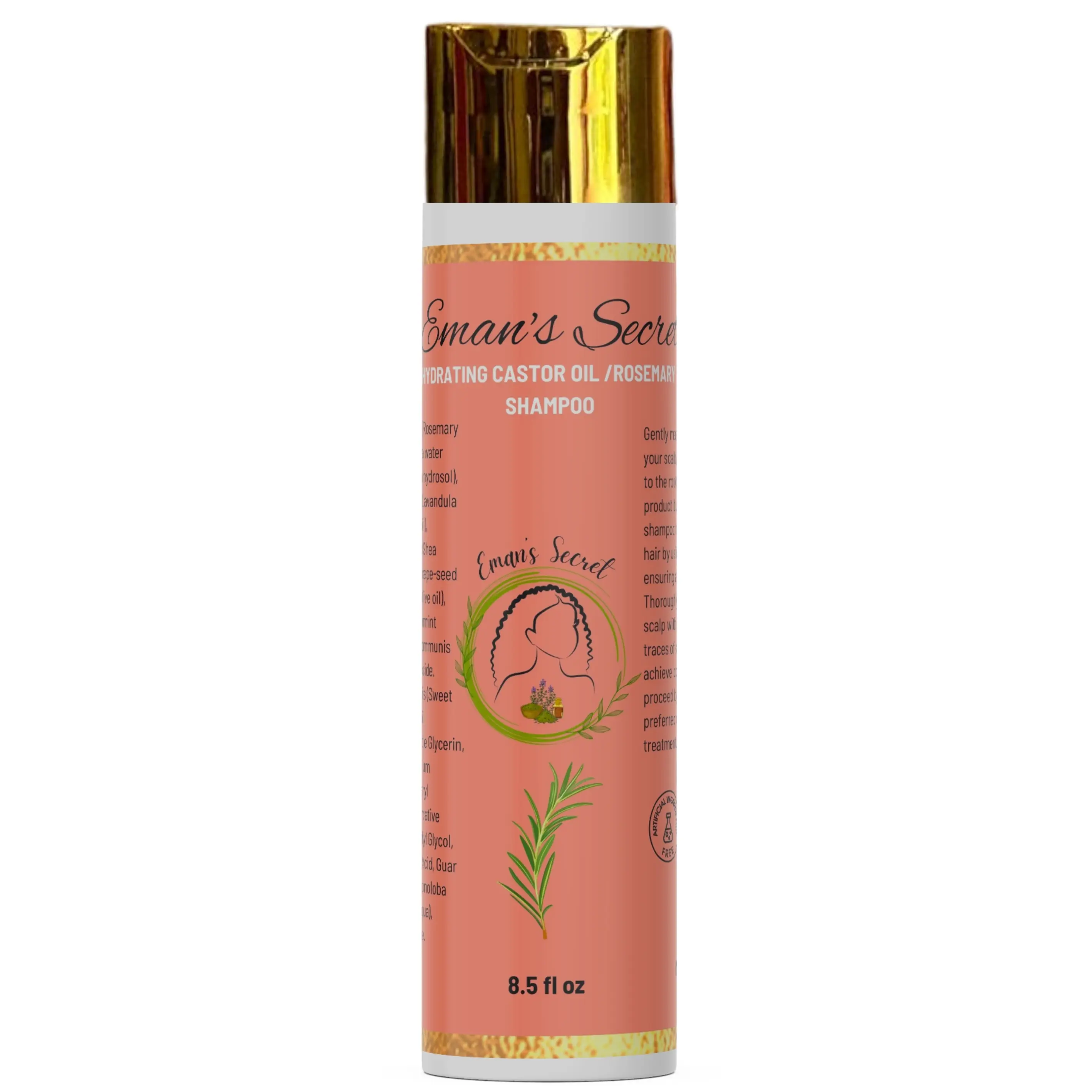Eman’s Secret Clarifying Shampoo 8.5 fl oz for All Hair Types with Lavender, Gentle Blend, Nourishing, and Hydrating Care - Scented, Cleanser, Haircare