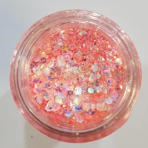 "Georgia Peach" / Peach Polyester Glitter for DIY Crafts Tumbler Glitter