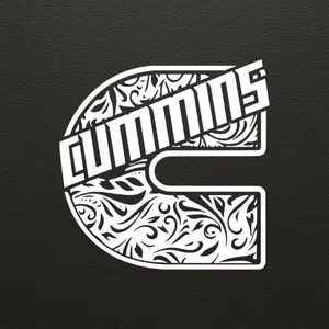 Cummins Tooled Leather Vinyl Decal Car Truck Sticker Vehicle Exterior Decoration