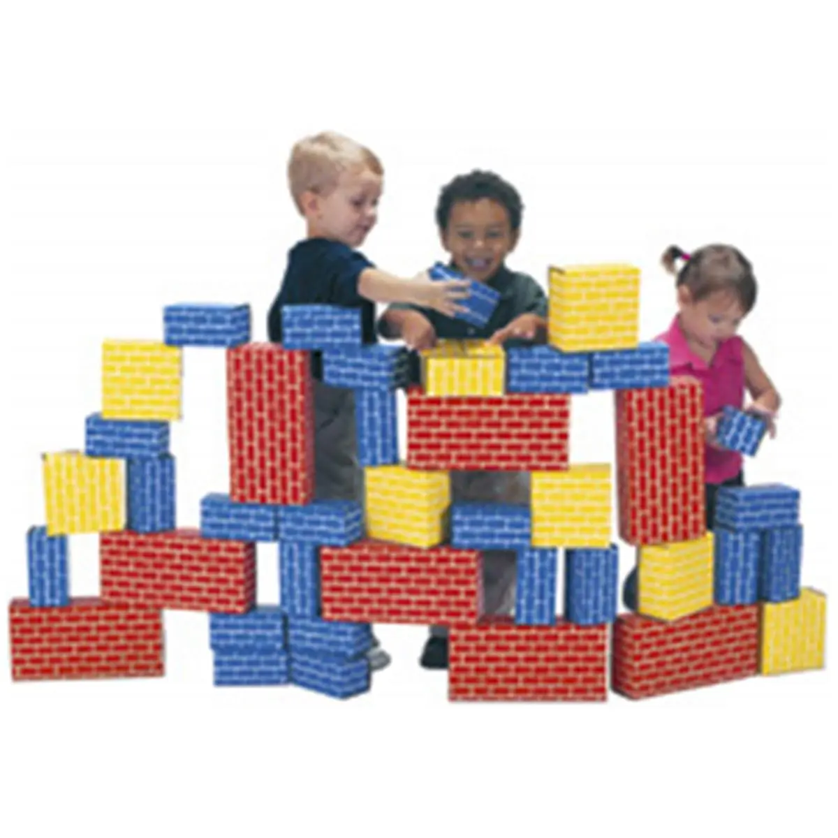 212 MAIN 40-Piece Giant Assembly Blocks Set - Colorful Construction Stacking Buildable Brick Kit for Small Animals, Buildable Blocks Kit
