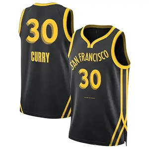 Men's #30 Black Embroidered Basketball Jersey - Crew neck, loose fit basketball vest, breathable and sweat-wicking polyester fiber, suitable for outdoor sports and casual wear.