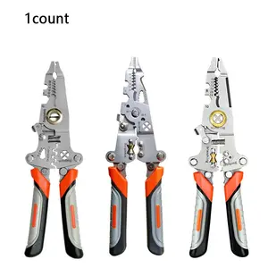 Foldable Wire Stripper Pliers, Multifunctional Electrical Tool, Wire Stripping Tool, Hand Tools, Safety Lock, Non-Slip Handle, Professional Repair, Home Circuit Maintenance
